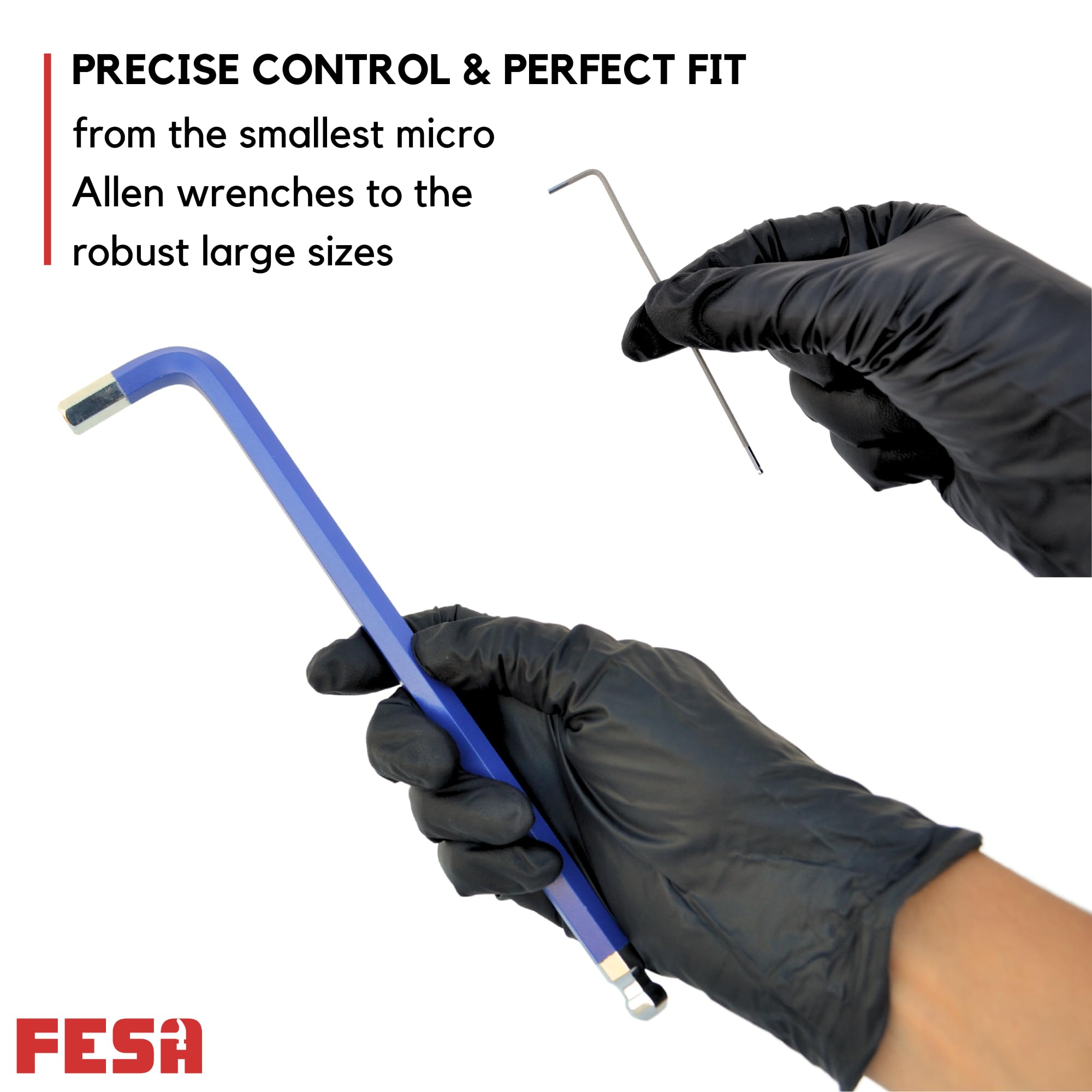 FESA Set completo di chiavi a brugola - Set di 29 chiavi a brugola Torx, standard e metriche con chiavi esagonali a sfera da micro a grandi - Set di chiavi a brugola Jumbo con strumento esagonale