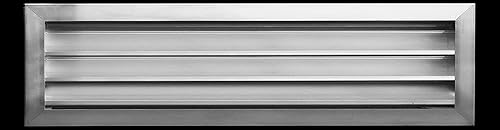 Ventilas de aluminio a prueba de agua para exteriores. Resistentes al agua y a la lluvia. Con tela de alambre. Ventila para aire acondicionado a