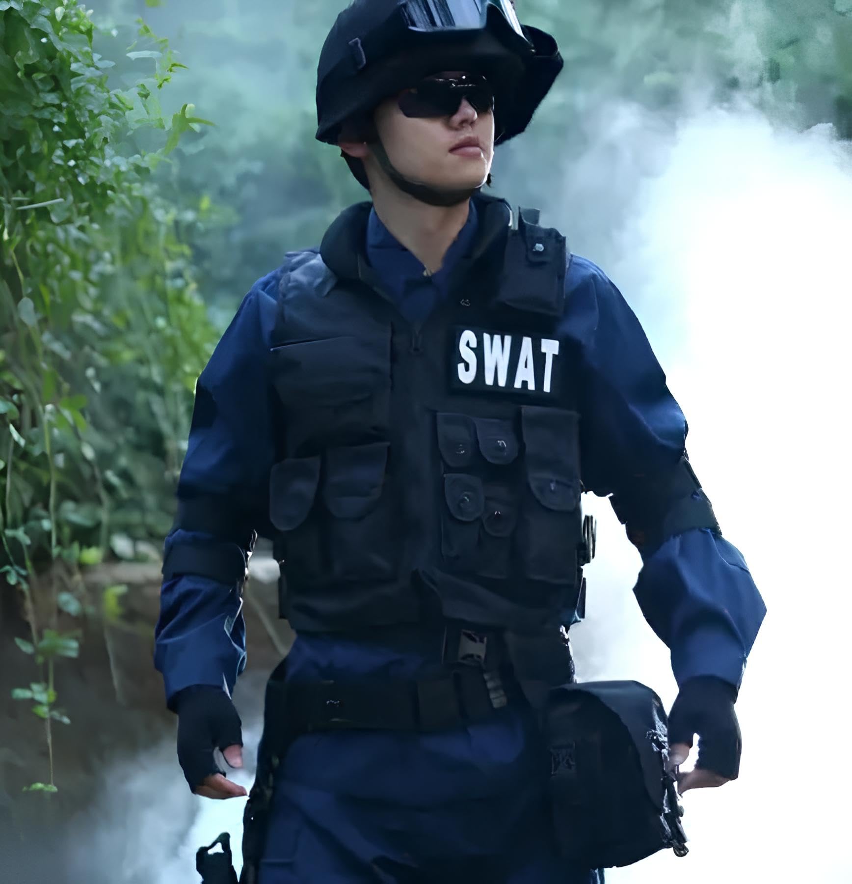 Gilet tattico da uomo, nero, regolabile, in tessuto Oxford, con tasche multiple, per softair, paintball, allenamento, caccia all'aperto, attrezzatura di sopravvivenza, sicurezza e forze