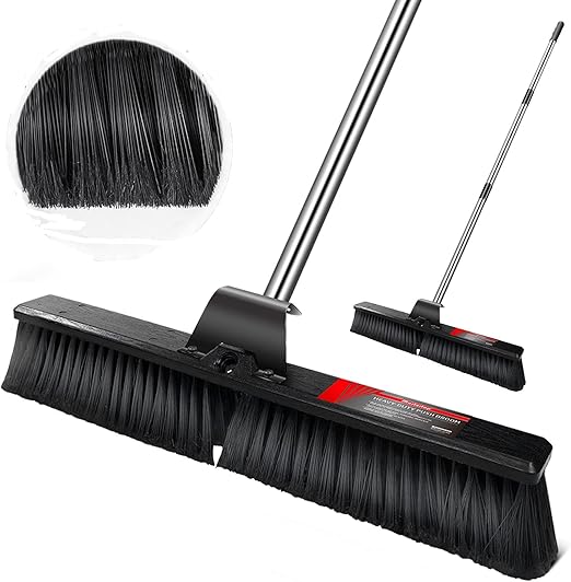 BORDEAG Straßenbesen 2er Set - 30cm Gartenbesen Aus Holz