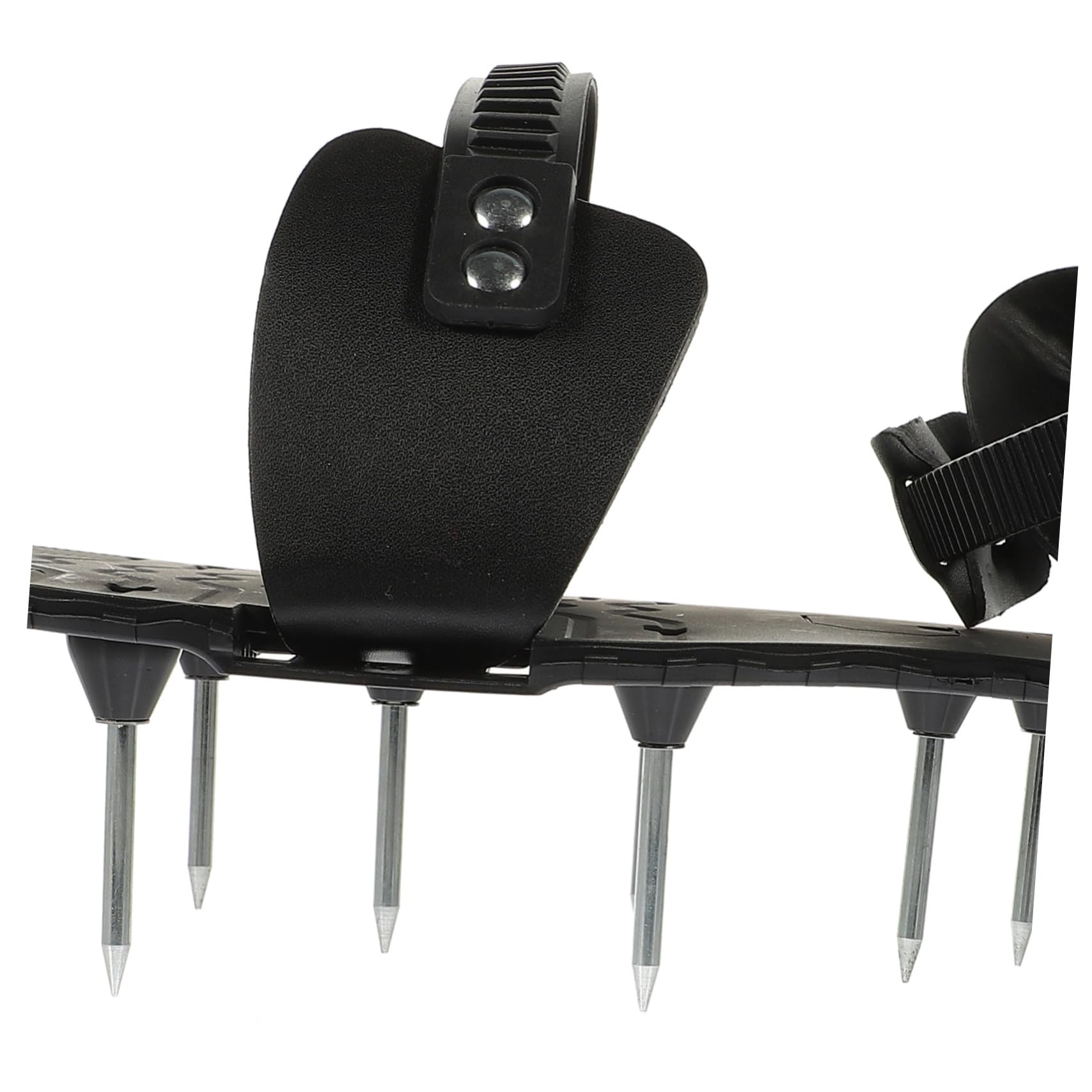 Zapatos Aireadores de Césped Calzado para Jardín Mejora la Salud del Césped Púas de PU Resistentes Negro para Jardinería para Uso en Patio y Jardín