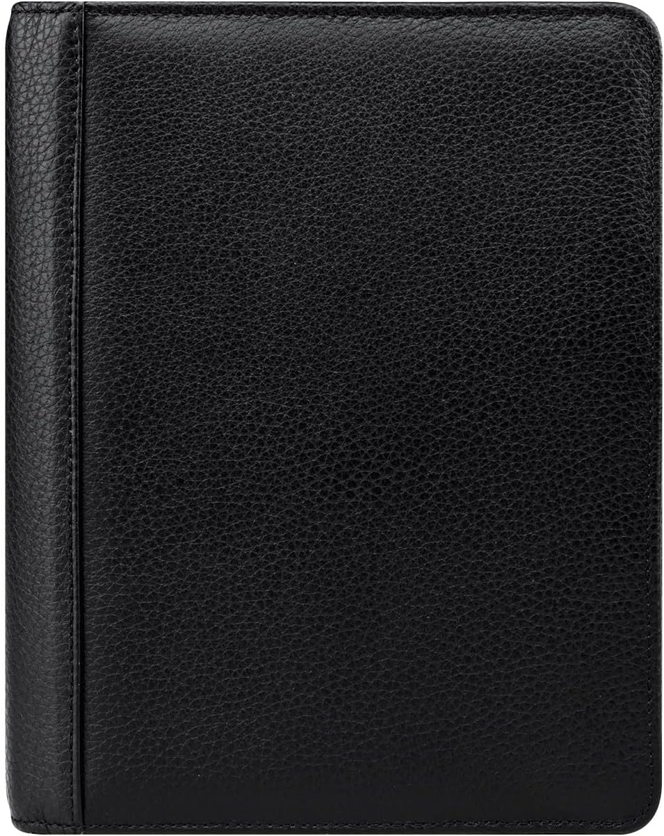 FranklinCovey Classic Franklin Leather Open Binder - Black