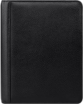 FranklinCovey - Franklin Ring-Bound Binder for FranklinCovey Planners | Leather Open Binder Classic, Black