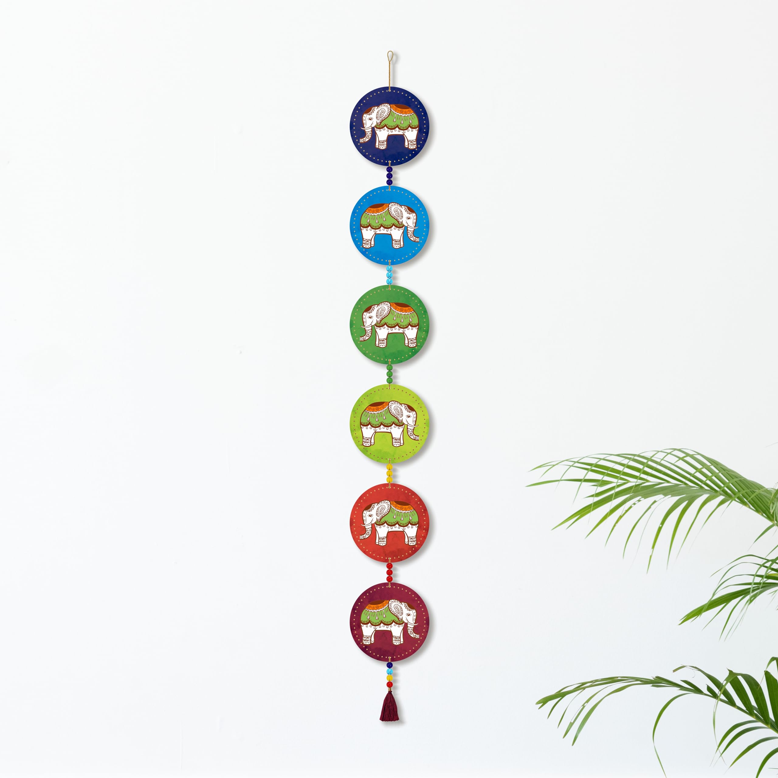 Memento Arts Stylish Wooden Wall Hanging for Home Décor| Wall Décor (27 inch, Multicolor) | MEM-AT-006