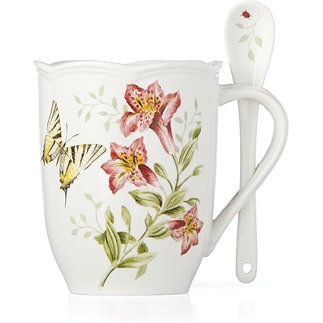 Lenox Butterfly Meadow Mug & Spoon Set