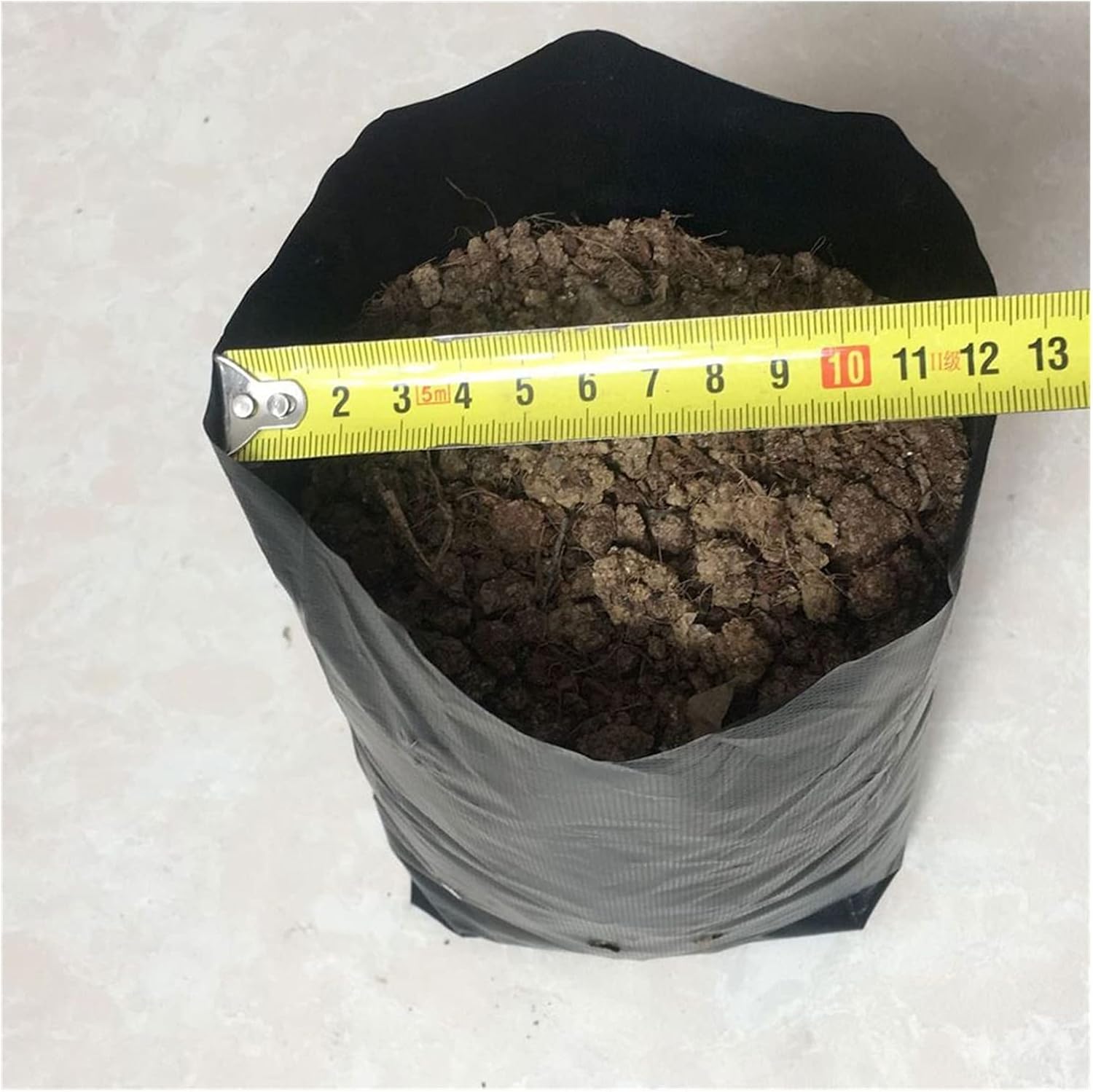 Plastic Nursery Bags -100pcs Plant Grow Bags Fabric Seedling Pots with Breathable Holes for Home Farming Gardening Supplies