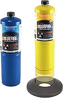 Vista 7 de BLUEFIRE MRS-7014B Cabezal de antorcha de soldadura de gas para propano y MAP PRO combustible+propano MAPP MAP Pro Antorcha de mano Cilindro de gas