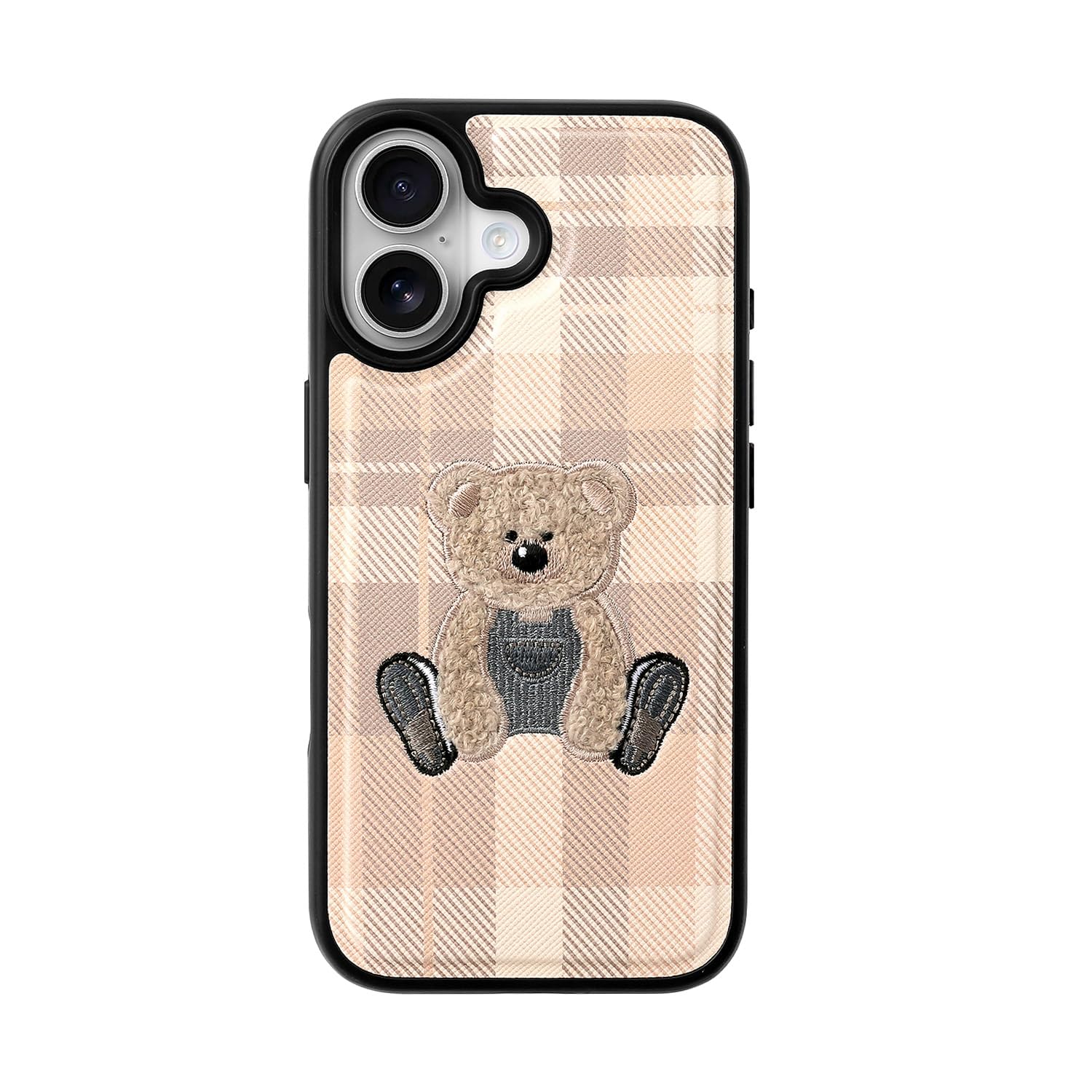 Amazon.co.jp: DESIGN SKIN iPhone 17 用 ケース ベア刺繍 MagSafe対応