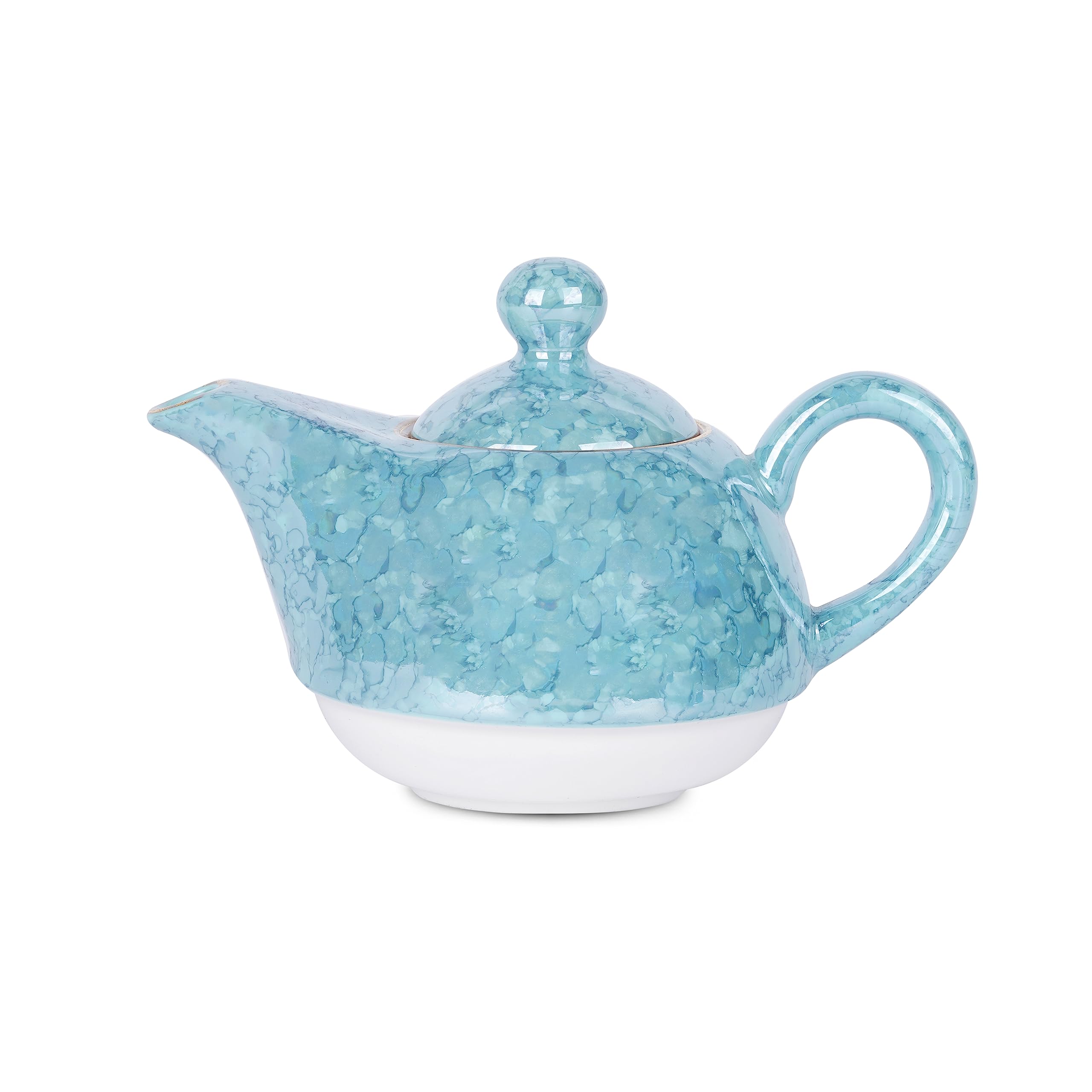Dandy Lines Tea for One Set - Aqua Gold Tea Set -6