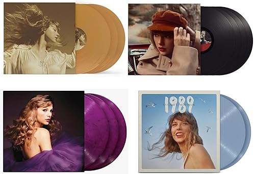 Taylor's Versions Set - Fearless, Red, Speak Now and 1989 - Taylor Swift 4 Pack Record Collection
