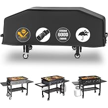 36" Whaleme Griddle Grill Cover, 1528 600D Heavy Duty Rip-Proof Materials Flat Top Grill Cover,Waterproof and Fade Resistant Grill Cover with Straps for Camp Chef and More 4-Burner Griddle