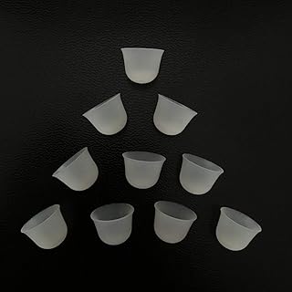 Jungle CareÂ® Beanie Hat Shaped Comfortable CIC/ITC/ITE Silicon Ear Tip Domes, Could Fit a Par of RIC/RITE (Receiver in The Ear Canal) Models (L * 10pcs)