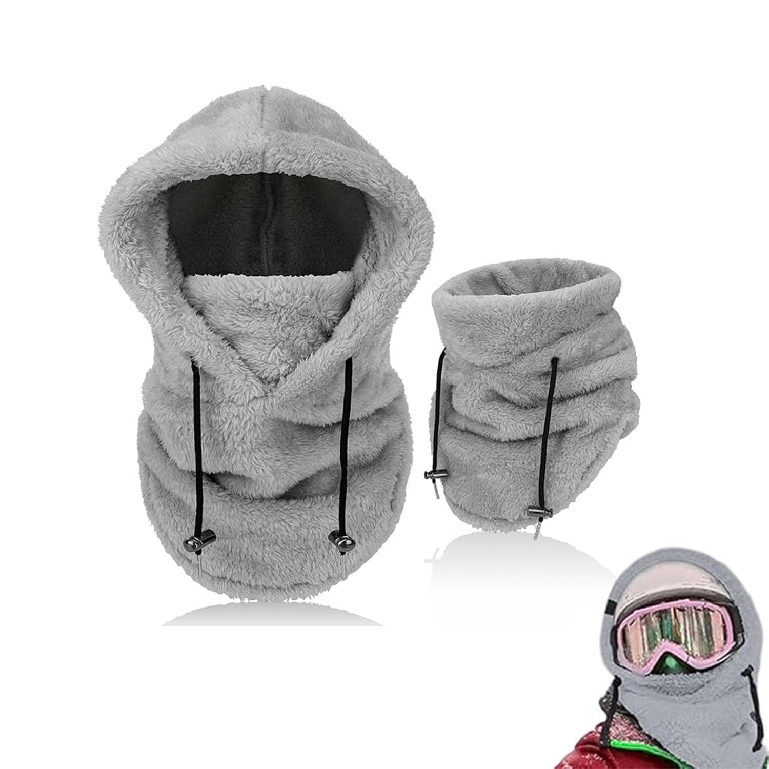 BOVVSKY Sherpa Hood Ski Mask