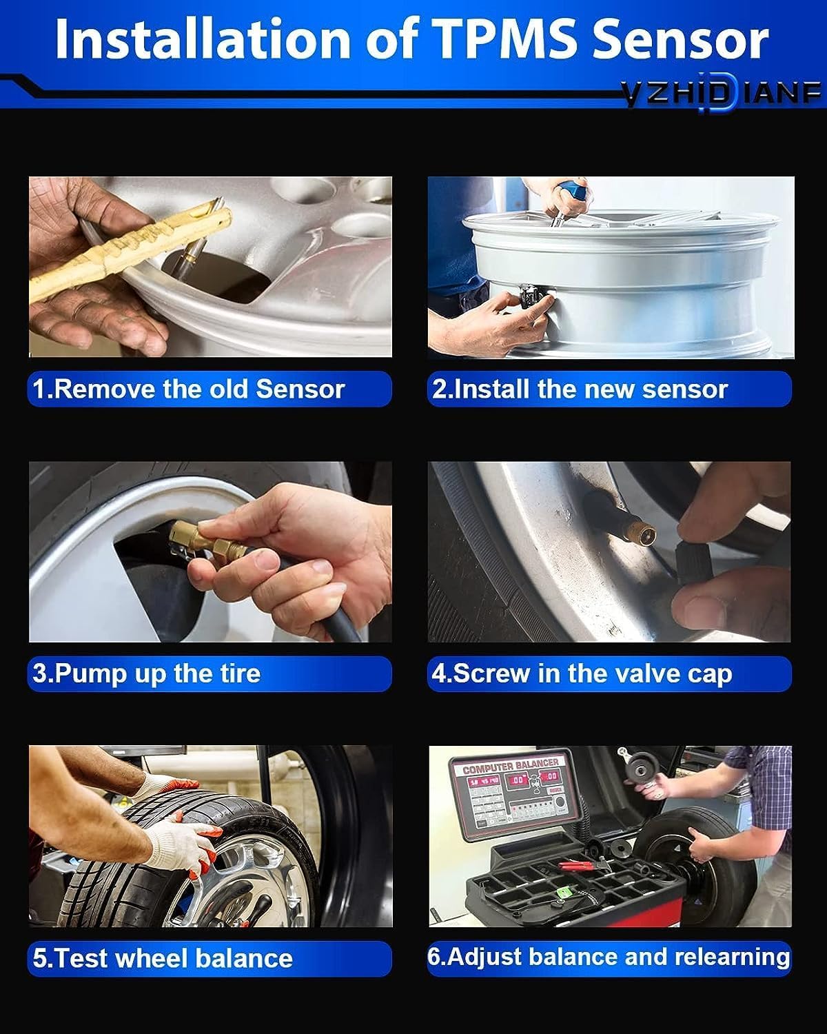 Pre-Programed TPMS Sensors Fit for:-Nissan 2006-2012 Maxima 2004-2012 Pathfinder Sentra Altima Rogue for:-Infiniti G35 for:-Suzuki 315MHz 40700-1AA0B Tire Pressure Sensor (4)