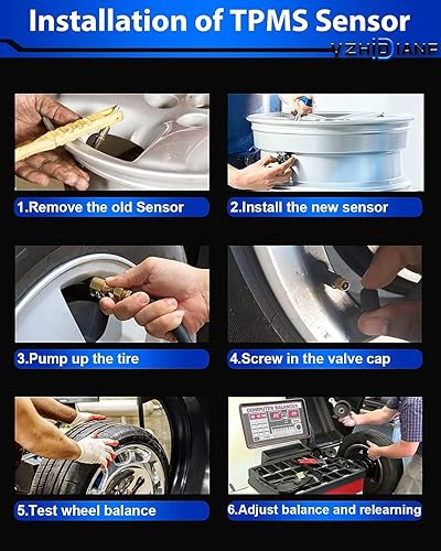 Miniatura 6 de YZHIDIANF Sensores de presión de neumáticos F2GZ-1A189-A preprogramados para Ford F150 2016 2017 2018 2019 2020 Sensores TPMS para Explorer Fusion