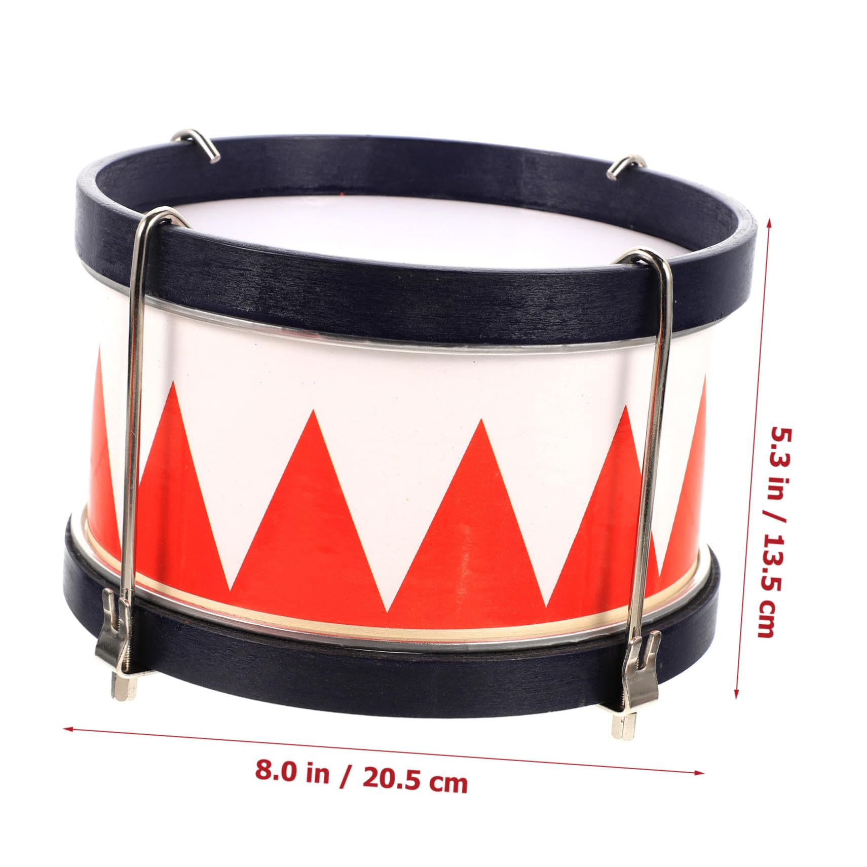 Instrumento de Percusión Infantil y Fortalecer la Relación Familiar para Entrenar el Oído Color Caja de Tambo Pequeño Rojo de Madera y Metal