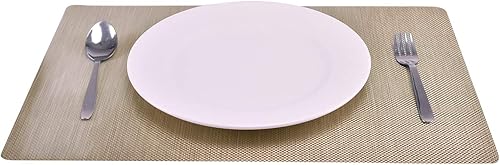 Miniatura 1 de Decozen Juego de 8 manteles individuales para mesa de centro de comedor, resistentes a los arañazos, a las manchas de calor, antideslizantes, para