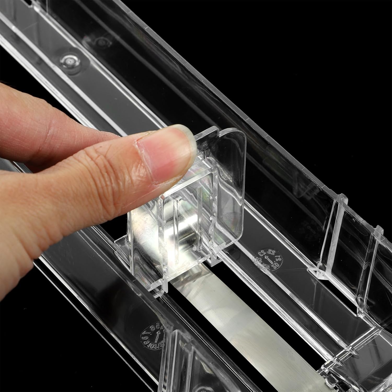 iplusmile 16Pcs Auto-Push Cigarette Showcase Rack Clear Countertop Cigarette Display Stand Pusher for Retail Shop Supermarket Organizer 9.44X2.51X6.29In