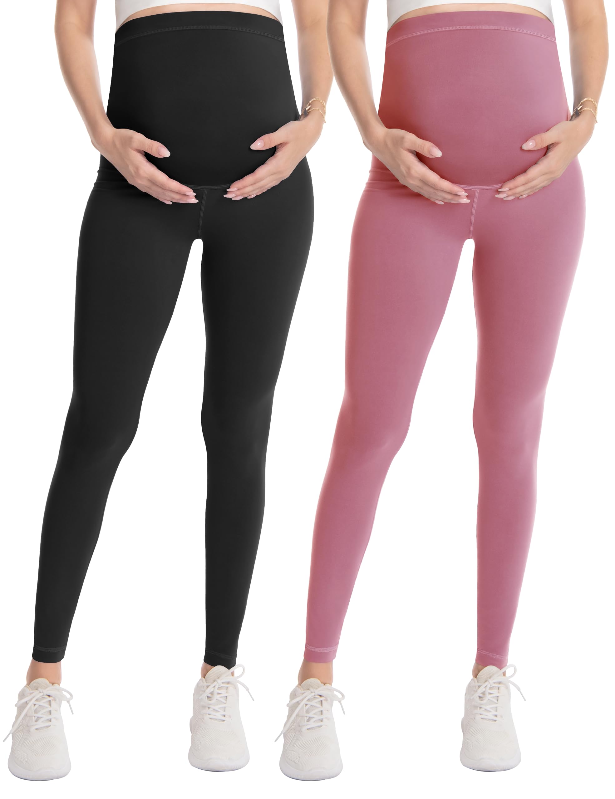 Over‑Belly Maternity Leggings, Soft Stretch Yoga Pants