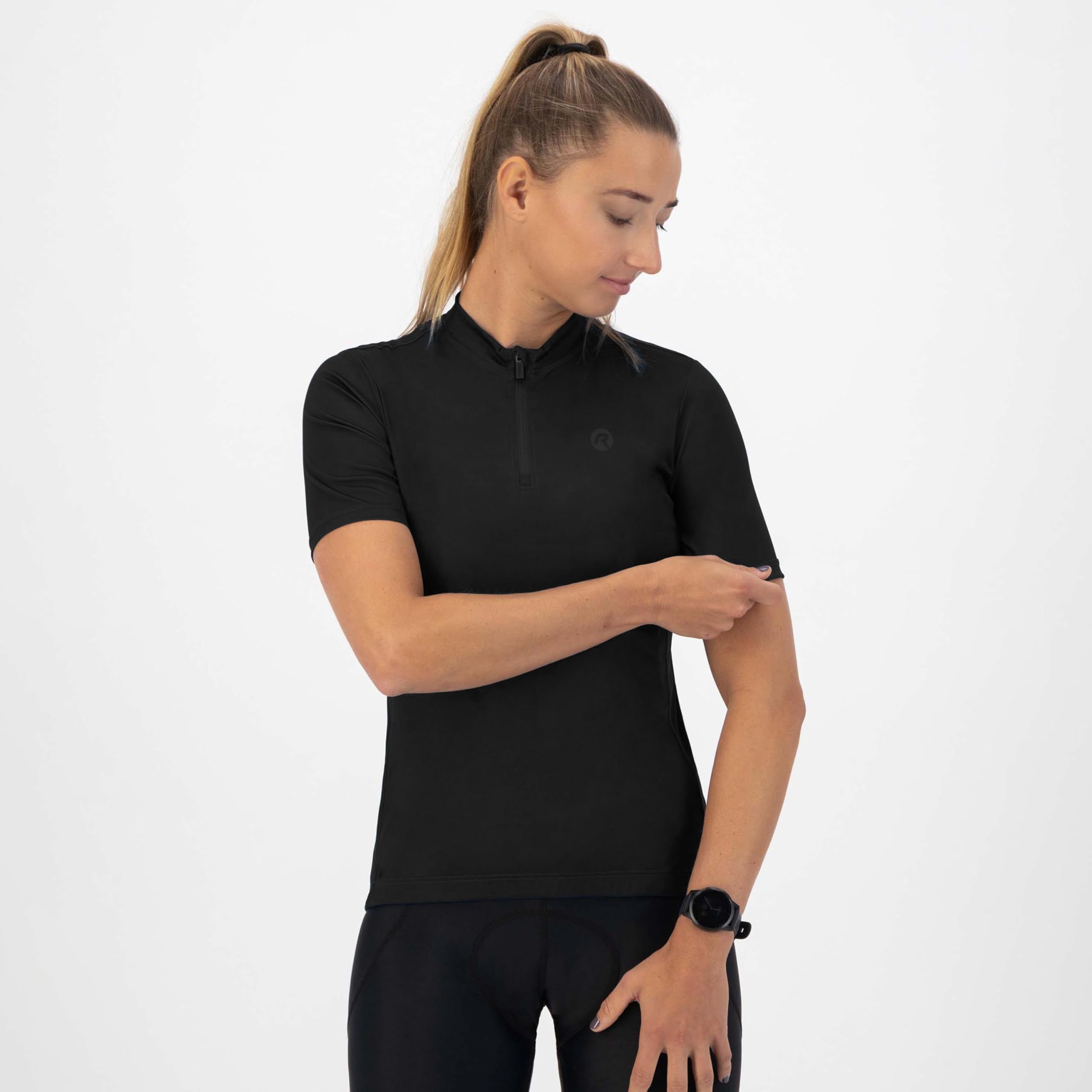 Rogelli Radtrikot Damen Kurzarm - Fahrradtrikot Damen - Rennrad-Trikot mit Reißverschluss - Core