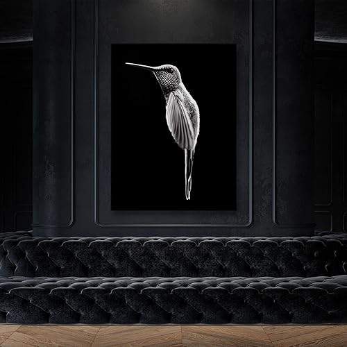 Miniatura 8 de Sense Canvas Humming Bird 3 - Lienzo decorativo para decoración del hogar, póster grande de 30 x 40 pulgadas, 0.75 pulgadas