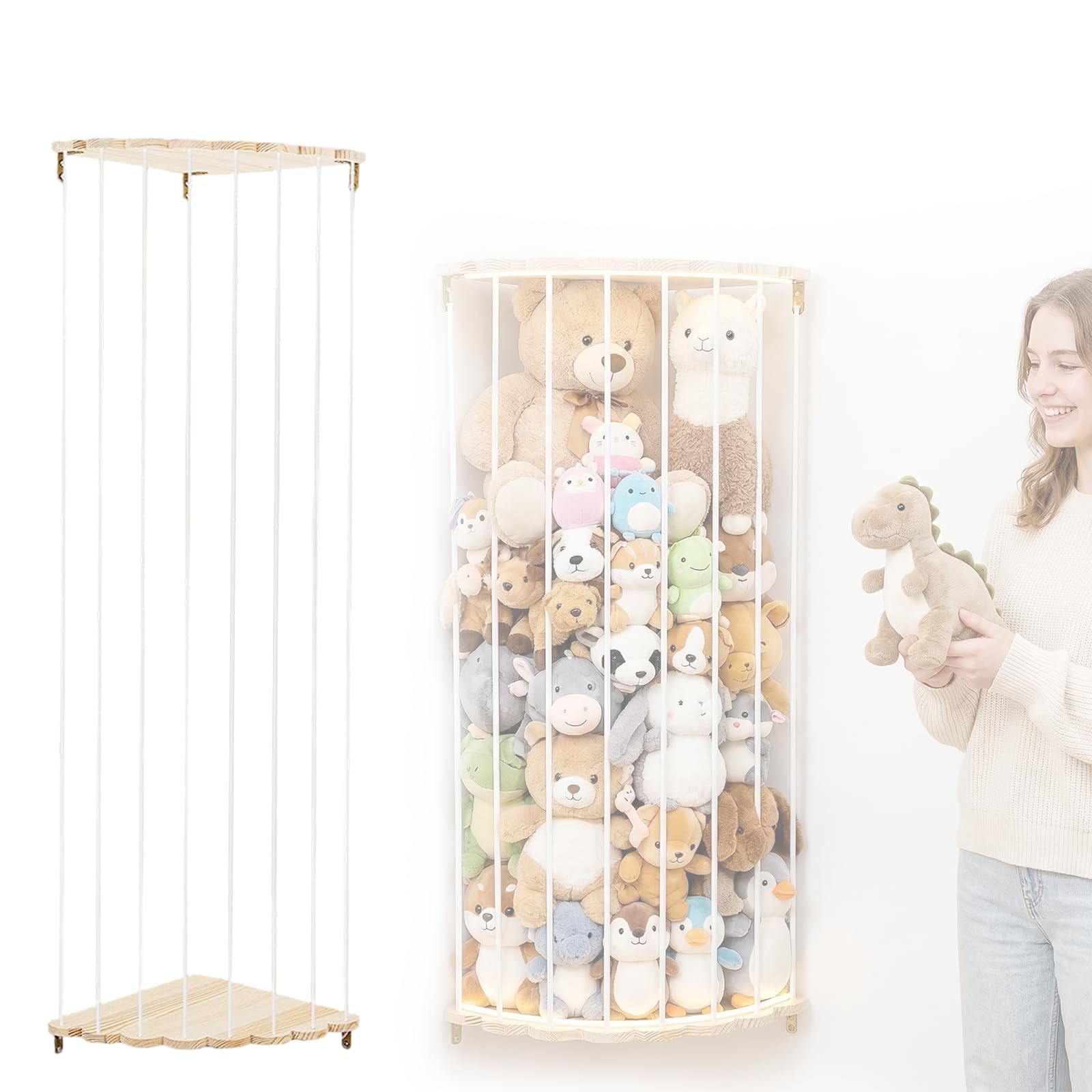 Yuragim Kuscheltier Aufbewahrung Wand Ecke