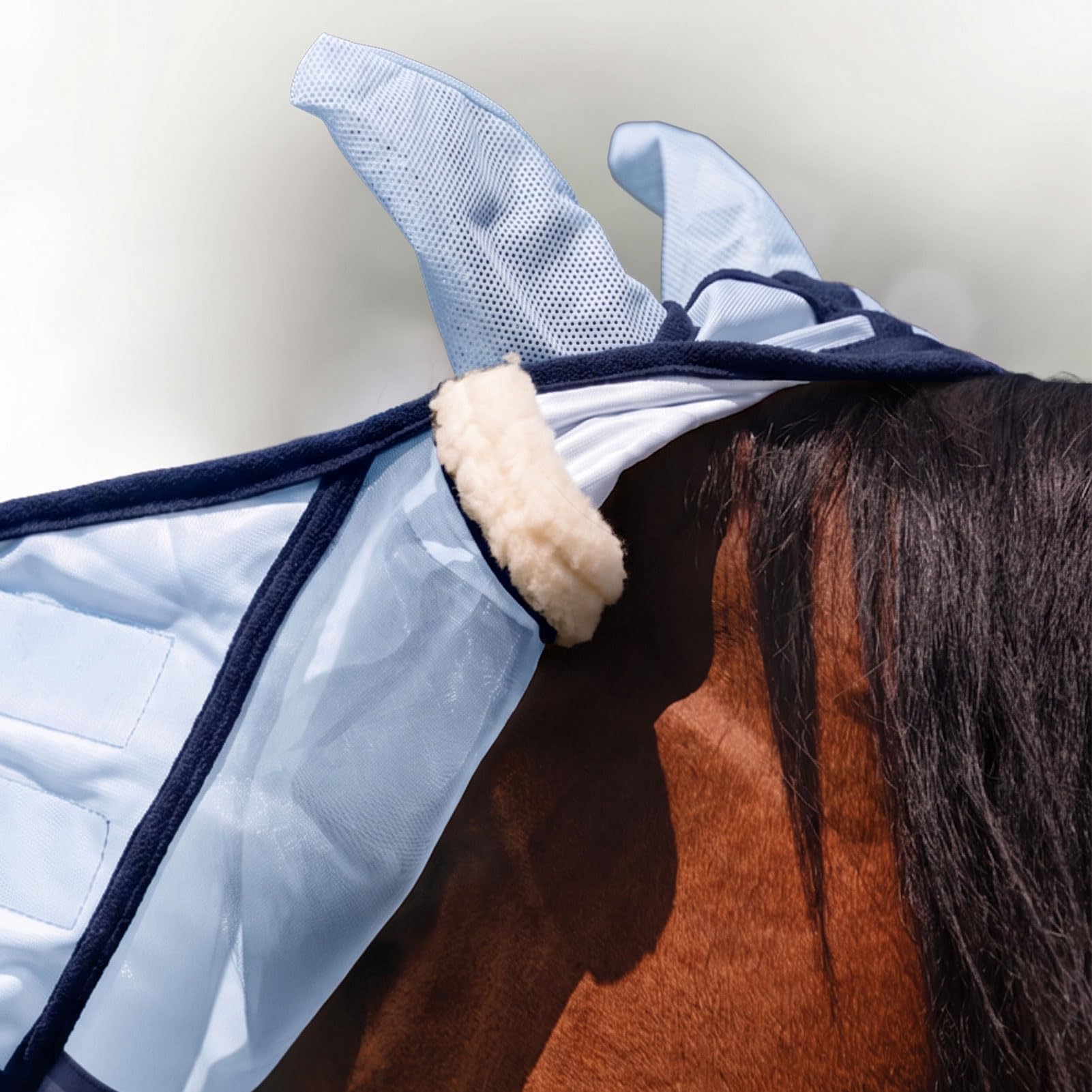 Professional's Choice Máscara mosquitera con cubierta de nariz, malla ligera con protección UV, transpirable, suave y transpirable, agujero para el antebloqueo para mayor seguridad y comodidad, tamaño