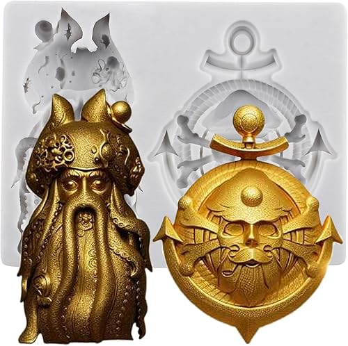 Miniatura 11 de Molde de silicona con calavera de Halloween, moldes de chocolate para decoración de pasteles, decoración de cupcakes, pasta de goma de arcilla de