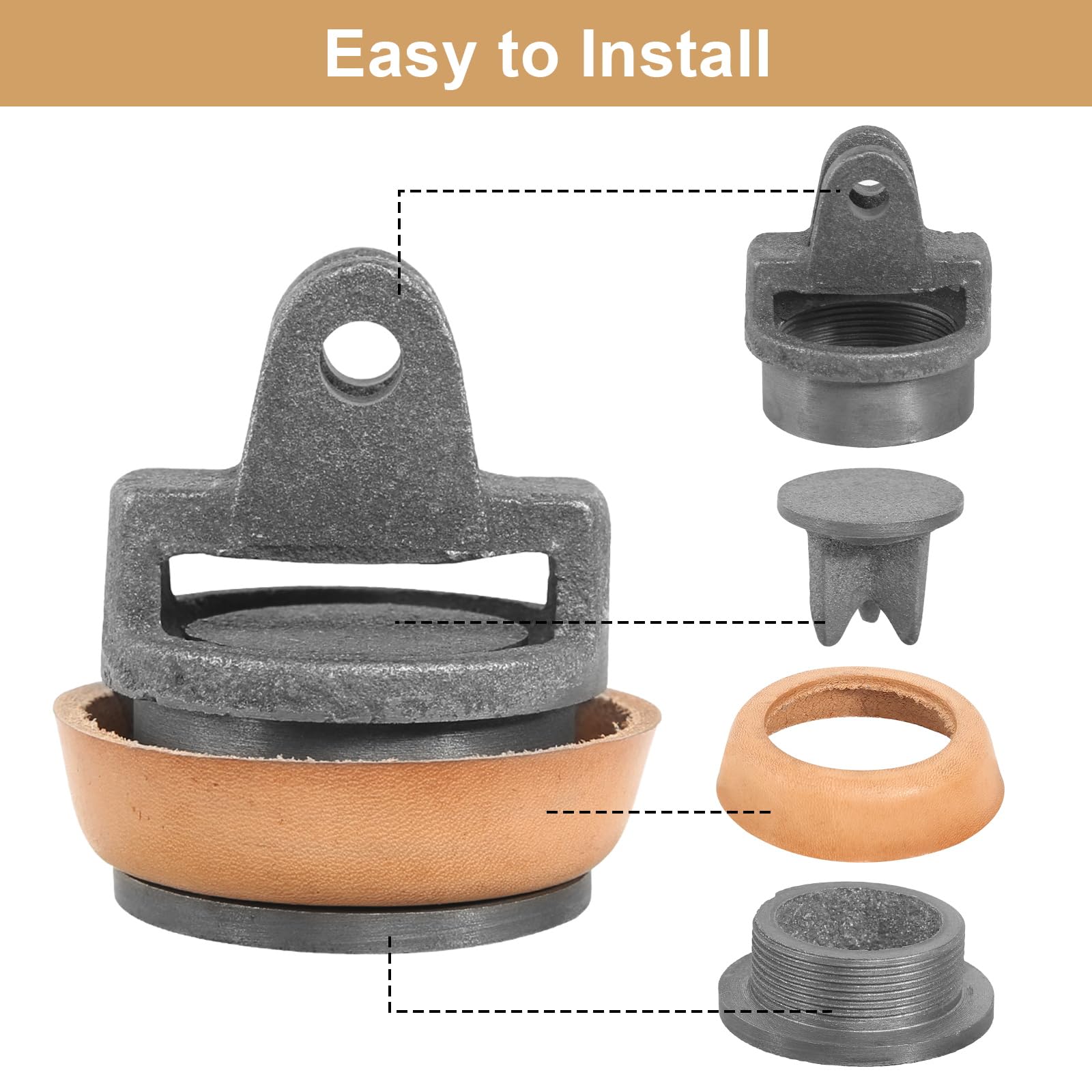 YUJUVI Vervangende zuiger voor zwengelpompen Zuiger compleet voor waterpompen type 75 met 5 extra pakkingringen compleet tuinpomp handdraaipomp handpomp type 75 YUJUVI Vervangende zuiger voor zwengelpompen Zuiger compleet voor waterpompen type 75 met 5 extra pakkingringen compleet tuinpomp handdraaipomp handpomp type 75