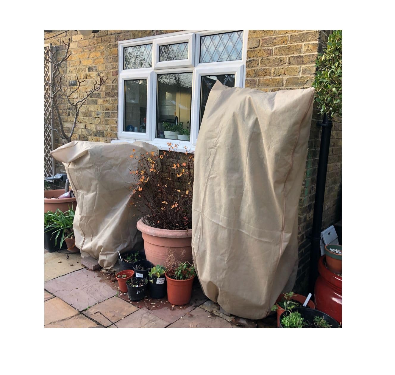 Gardening Naturally Heavy Duty Garden Fleece Plant Warming Jackets 1.2m Wide (Diameter) x 1.8m High Pack of 2