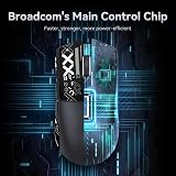 ATTACK SHARK X11 Gaming Mouse with Magnetic Charging Dock, PixArt PAW3311 Gaming Sensor, BT/2.4G Wireless/Wired Gaming Mouse with Mouse Grip Tape, 22000 DPI, Gamer Mice for Win11/Xbox/PS/Mac (Black) - 6