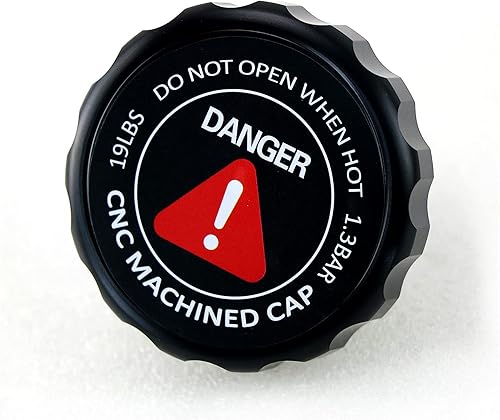 Miniatura 3 de Tapa de radiador de aluminio Billet Negro 1.3 Bar