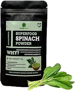 Spinach Powder - 100% Pure Hydroponically-Grown Leafy Greens | Organic, ...