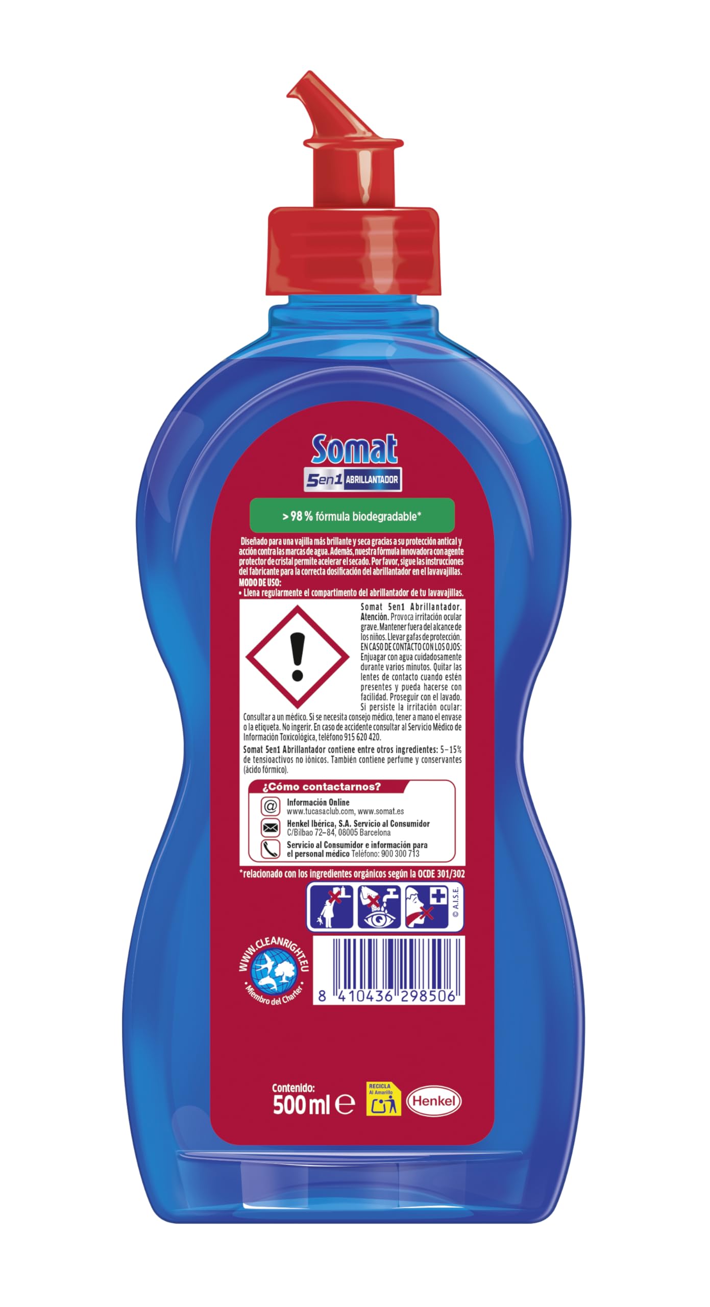 Somat Nettoyant à séchage supplémentaire pour lave-vaisselle machine 500 ml