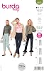 Burda Style Sewing Pattern B6072 Misses' Slim Trousers