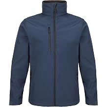 FORT - Selkirk Softshell Waterproof Jacket for Men - Windproof, Fleece-Lined Work Jacket with Adjustable Hem & Cuffs - Breathable Outdoor Rain Coats with Secure Zipped Pockets