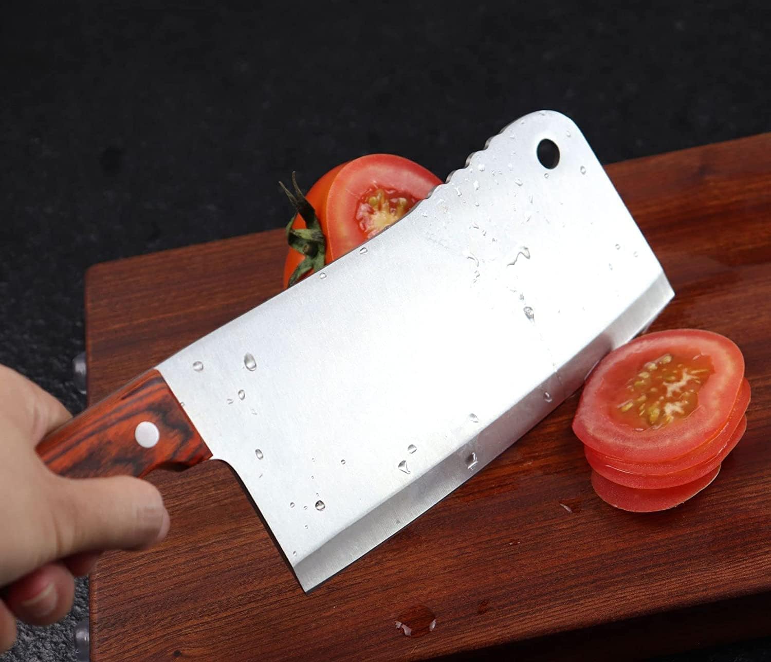 Handmade Cleaver Knife - Sharp Meat & Vegetable Cutting -6 Handmade Cleaver Knife - Sharp Meat & Vegetable Cutting -6