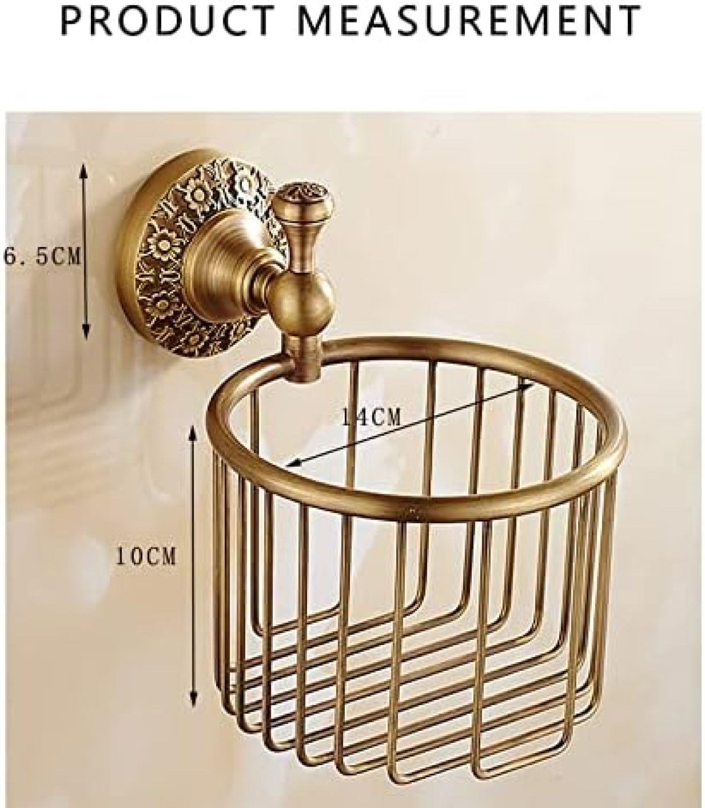 Die Portarrollos, Portarrollos Latón, Portarrollos De Pared con Estante, Impermeable Resistente Al Óxido Fácil Instalación Sin Taladrar Multifunción Oro Envejecido,B,Constructive23