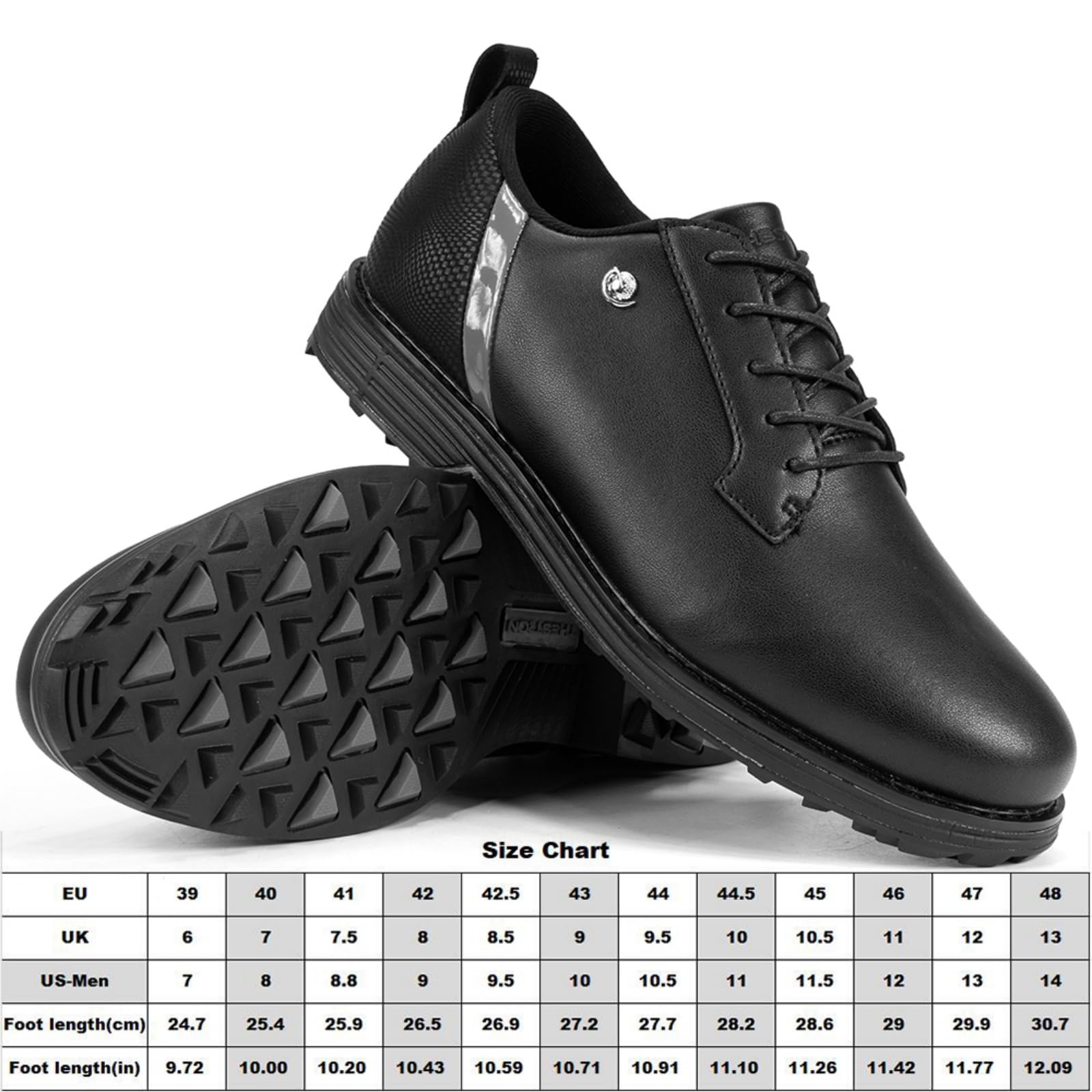 Męskie buty golfowe bezkolcowe codzienne wodoodporne antypoślizgowe do ćwiczeń na świeżym powietrzu do chodzenia