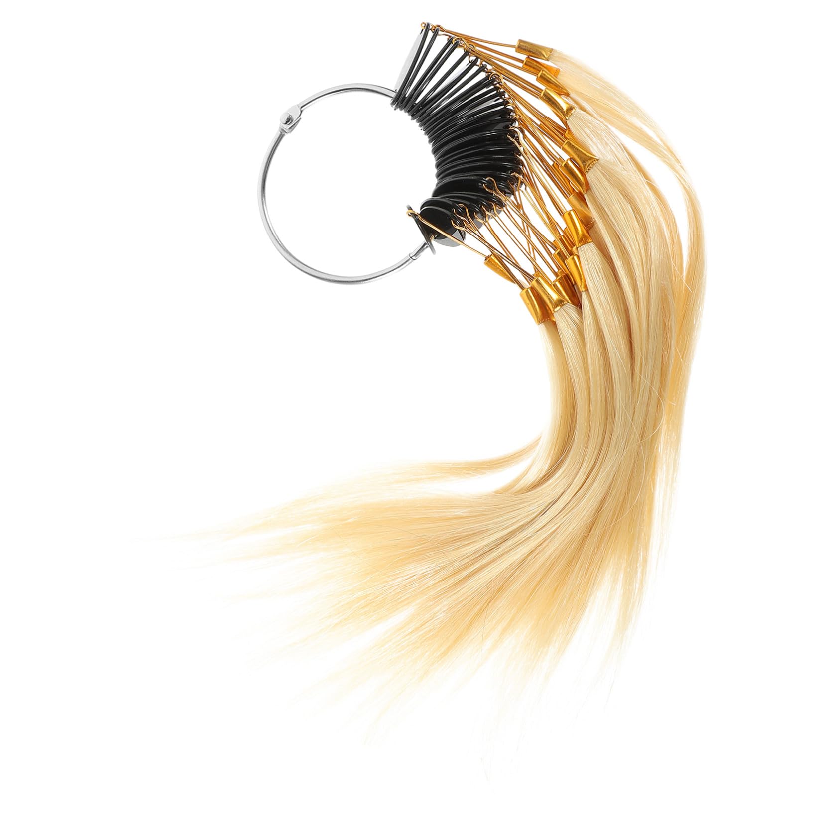 FOMIYES Nuancier de Cheveux Véritables Mèches Professionnelles en Cheveux Humains 30 Pièces Confortables Toucher pour Test de Coloration Capillaire pour Salons de Beauté