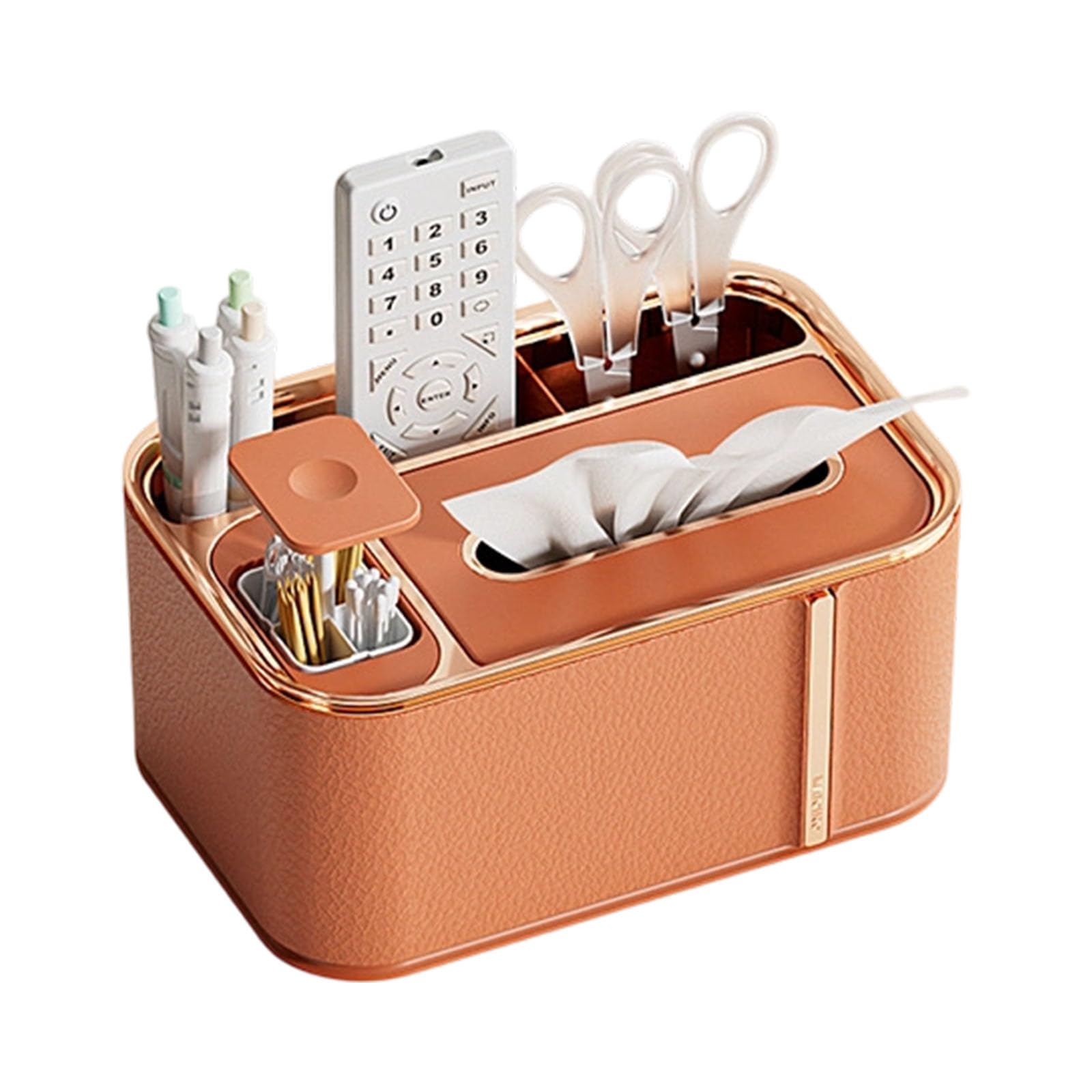 Tsophreniq Desktop Tissue Holder with Remote Multifunctional Storage Nonslip Base Desktop Tissue