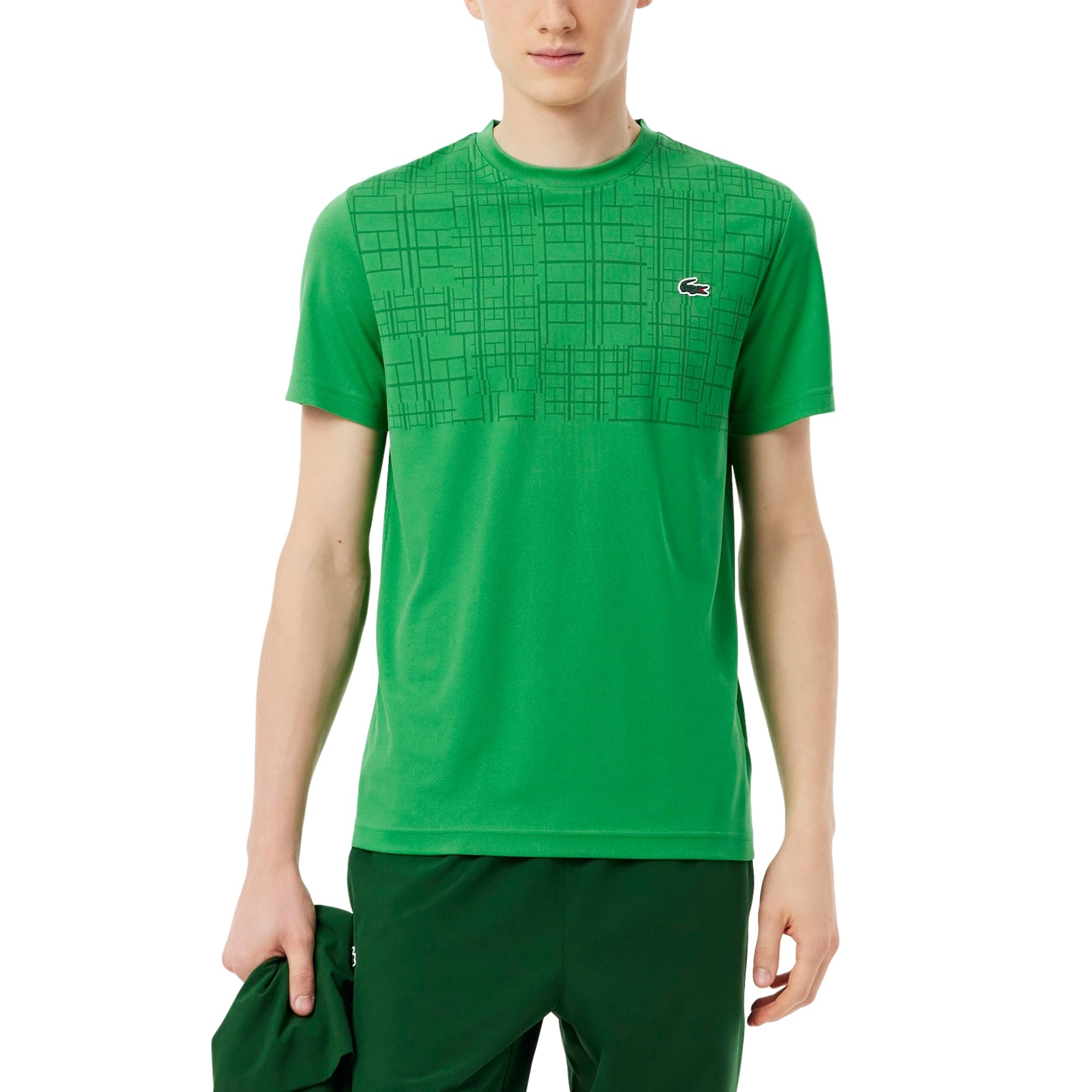 Lacoste Men's Tennis x Novak Djokovic T-Shirt, Calathea, Large