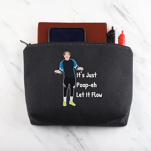 Miniatura 6 de MNIGIU Bolsa de cosméticos inspirada en la serie de televisión, regalo para fanáticos del programa de televisión It's Just Poopeh Let It Flow, bolsa