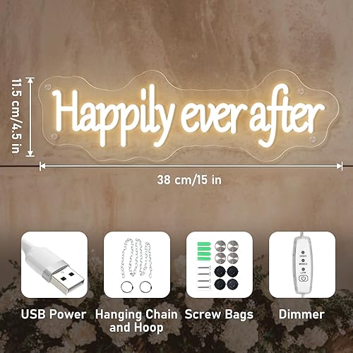 Vista 10 de Letrero de neón con texto en inglés «All You Need Is Love» para boda, alimentado por USB, tres brillos ajustables, decoración de pared para boda