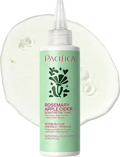 Pacifica Scalp Detox Tonic – Scalp Exfoliator with Glycolic & Salicylic Acid for Clarifying Build Up & Purifying – Infused with Rosemary to Support an Itchy, Dry Head – Vegan & Cruelty-Free – 5 oz