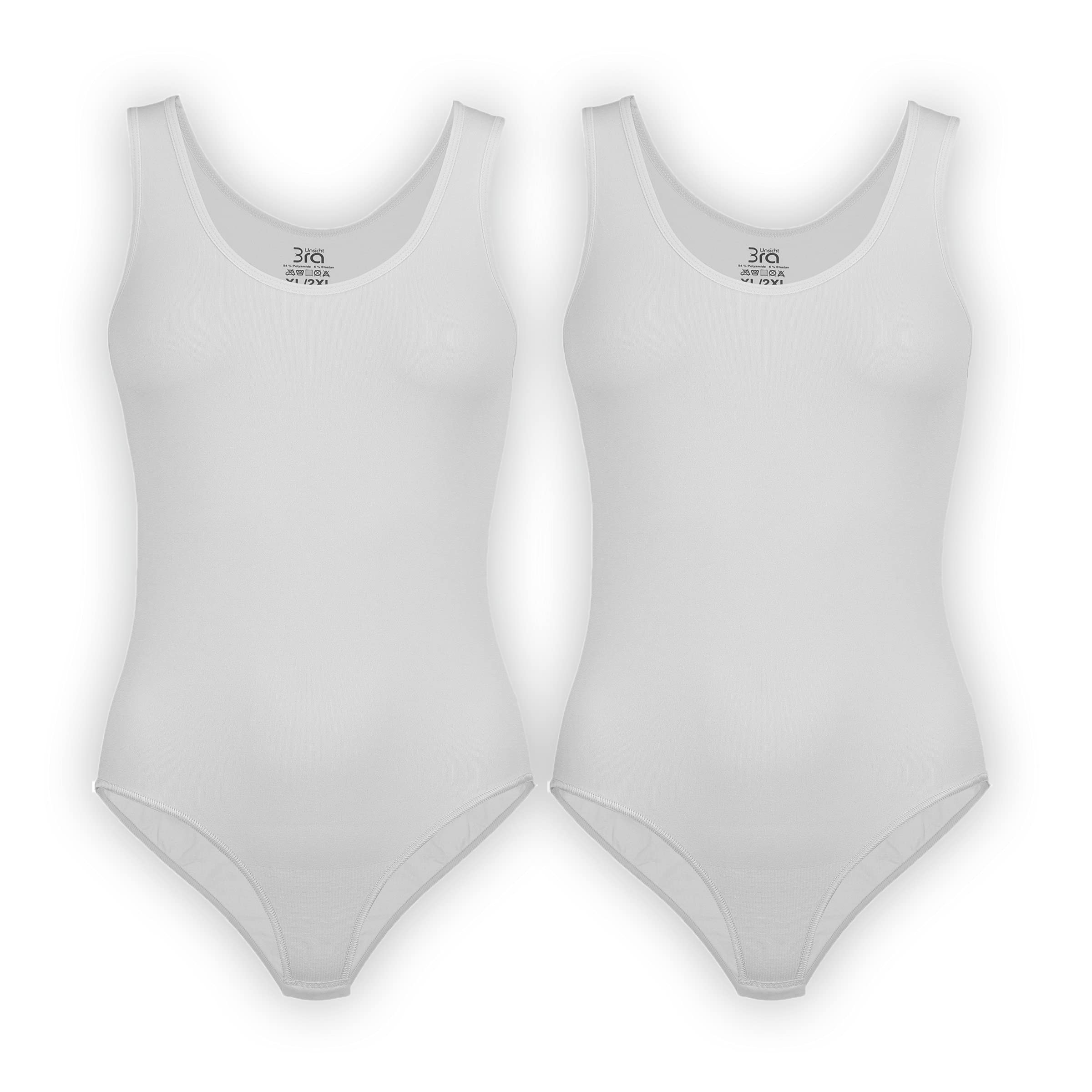 UnsichtBra Set di 2 Body per Donna | Body con Spalline comode per Donna | Intimo Confortevole
