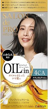 Salon de Pro White Hair Dye Oil-Rich Cream Hair Color 4CA Natural Ash Medical External Product