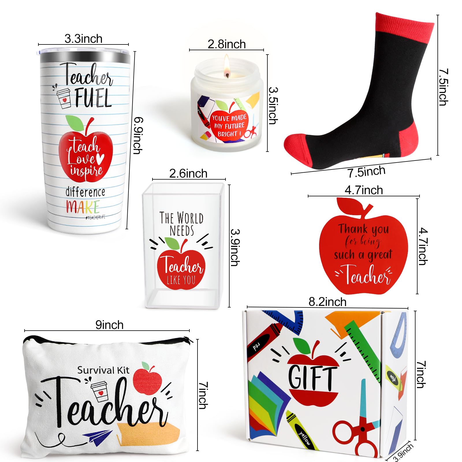Snapklik.com : UAREHIBY Teacher Gifts, 6 PCS Teacher Appreciation Gifts ...