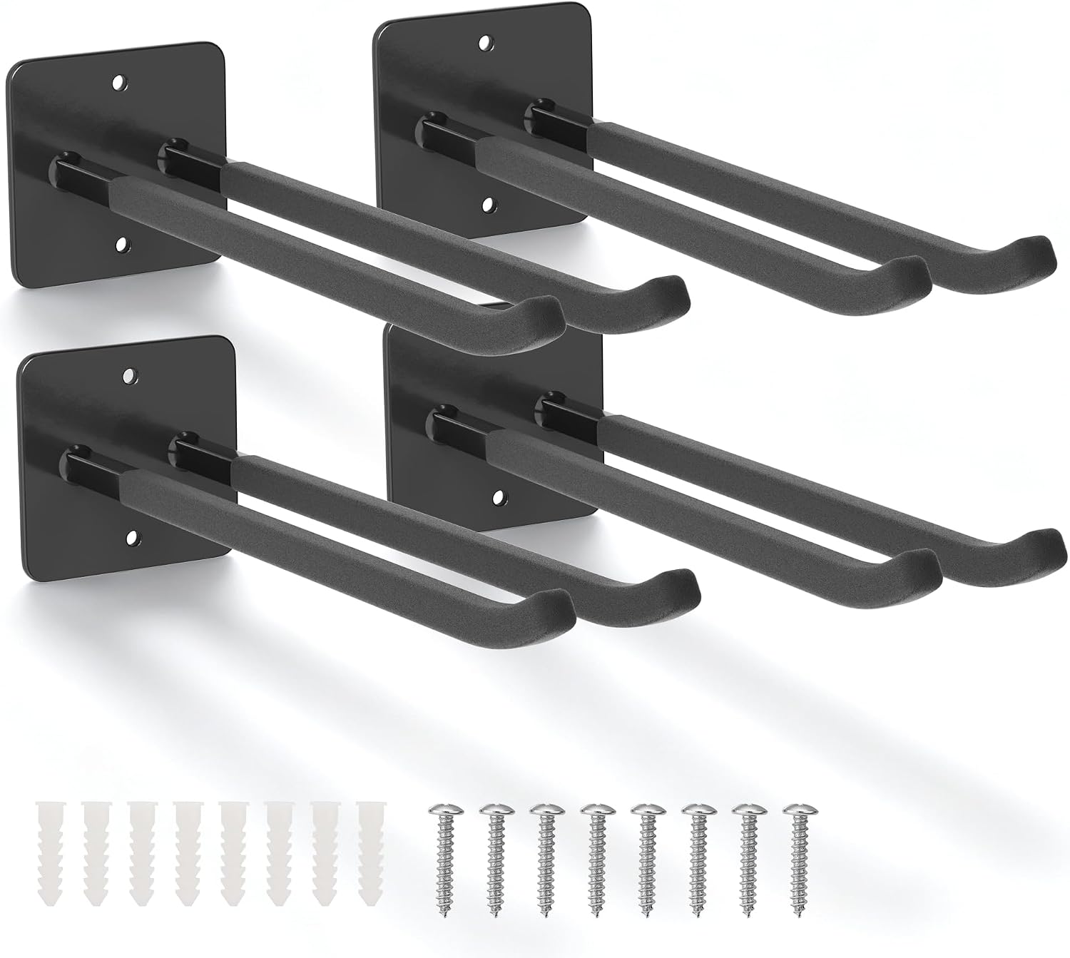 WORKPRO Heavy Duty Garage Storage Hooks Tool Organizers 4 Pack