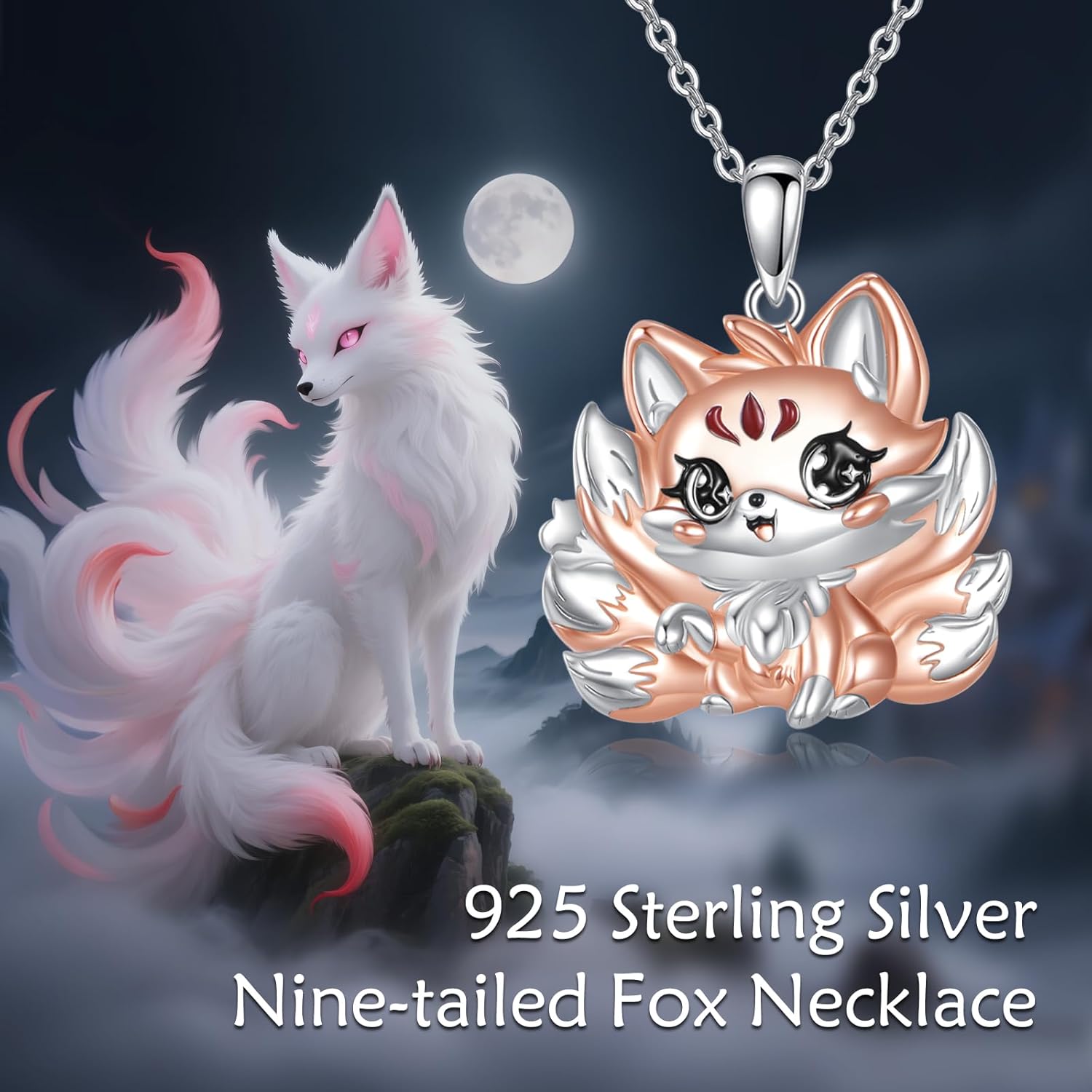 Fox Necklace for Women Nine-tailed Fox necklace Fox Jewelry Gift for Women - Image 6